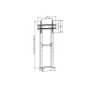 Pedestal para TV  CONTRA PARED  32" A 85"  45kg Brasforma