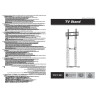 Pedestal para TV  CONTRA PARED  32" A 85"  45kg Brasforma