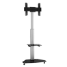 Pedestal para TV 37" a  70"  360° 40Kg Aluminio/Vidrio  SKCR06001 Brasforma