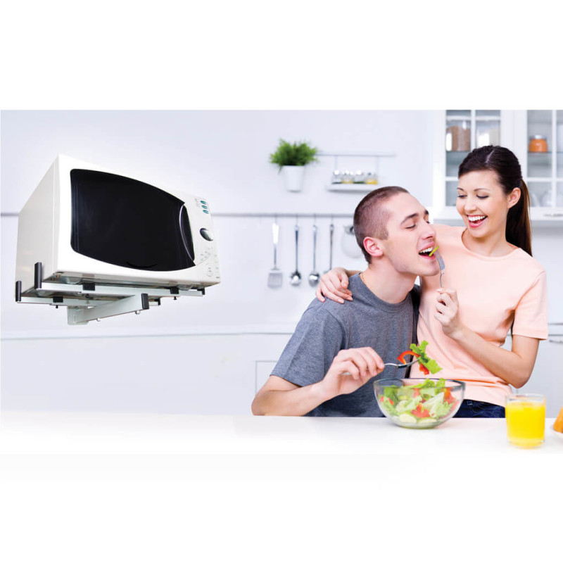 SOPORTE  HORNO MICROONDAS C/TOPE  BLANCO SBR 3.6  BRASFORMA