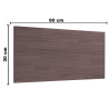 KIT 3 REPISAS FlOTANTES  + SOPORTES 60X30 CAFE BRASFORMA