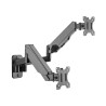 Soporte de Pared para 2 Monitores 17" ~ 32" 18Kg  360° SBRM114D - Brasforma