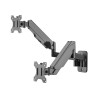Soporte de Pared para 2 Monitores 17" ~ 32" 18Kg  360° SBRM114D - Brasforma