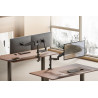 Soporte para 2 monitores en Poste 17" a 32" 18kg - SBRM728 - Brasforma