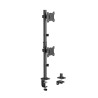 Soporte para 2 monitores 17" a 32" en Vertical  20kg  360° - BM725 Brasforma