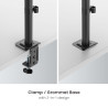 Soporte para 2 monitores 17" a 32" en Vertical  20kg  360° - BM725 Brasforma