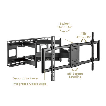 Soporte TV Doble brazo 70cm...