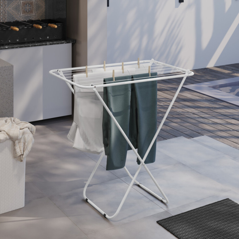 Tendedero De Piso Deck 90cm X 56cm 10kg -  Brasforma