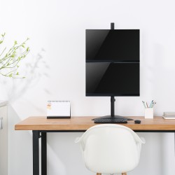 Soporte 2 monitores Vertical  - 13" a 32"  - 18 kg. Articulado