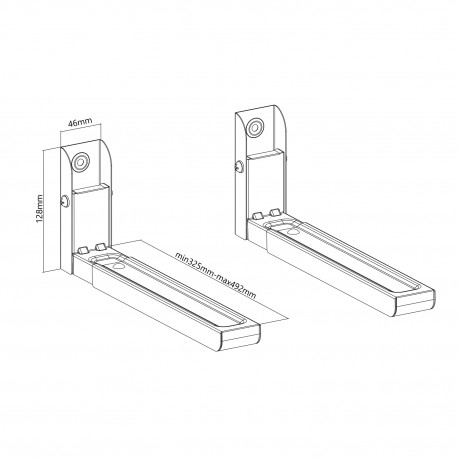 Soporte Plegable Para Microondas - Negro, Ajustable En Altura, Ahorra Espacio En Cocinas Pequeñas - Fácil De Montar Y Seguro
